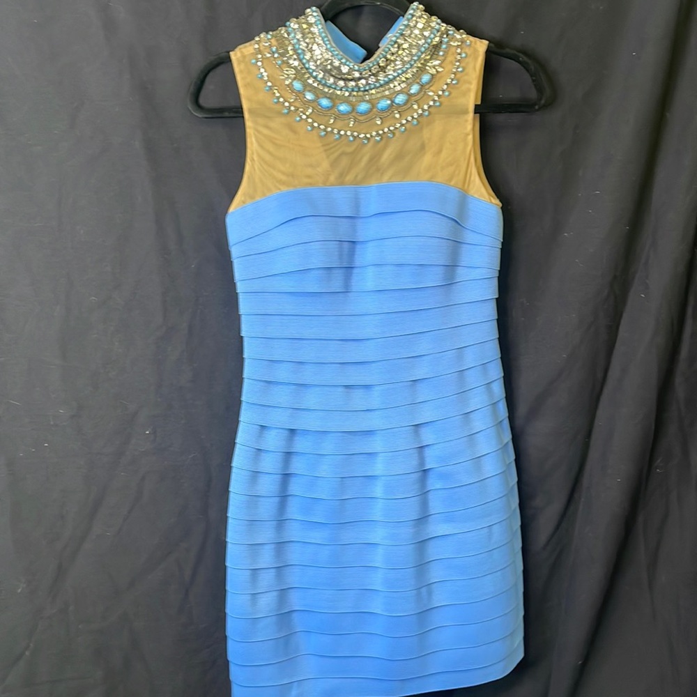 Beautiful sherri hill blue dress!